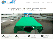 Tablet Screenshot of ohanaapparel.com